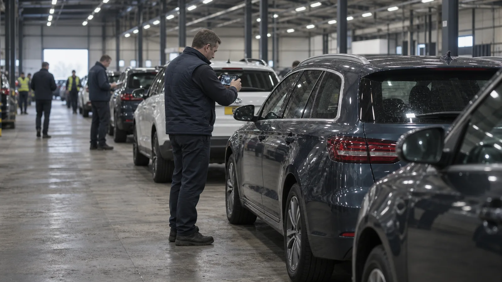 auction hall · assessor filming